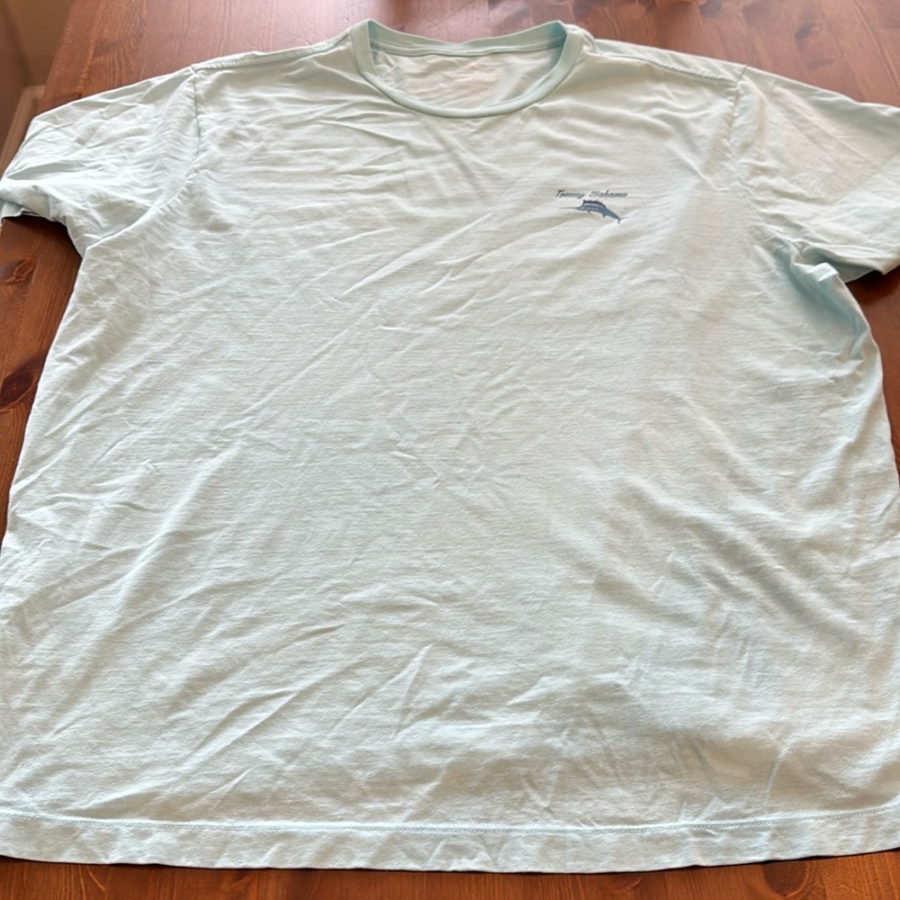 Tommy Bahama Light Blue Short Sleeve Tee Size 2XLB - Make Ship Happen